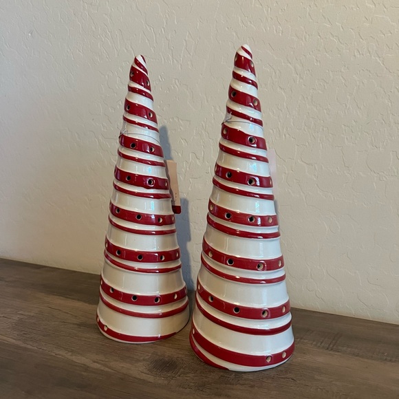 NEW Sleigh Hill Twisted Peppermint Red & White LED Light Up Christmas Tree Decor - Picture 13 of 14